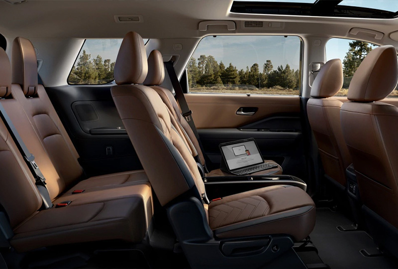2022 Coming soon Nissan Pathfinder Six kids in back, two over-age kids up front