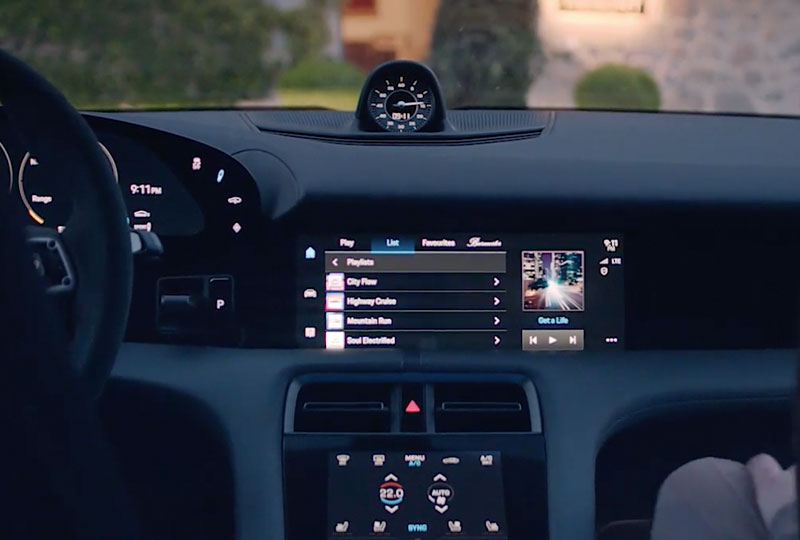 2020 Porsche Taycan technology