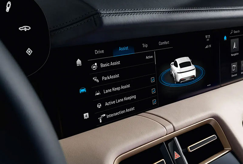 2021 Porsche Taycan technology