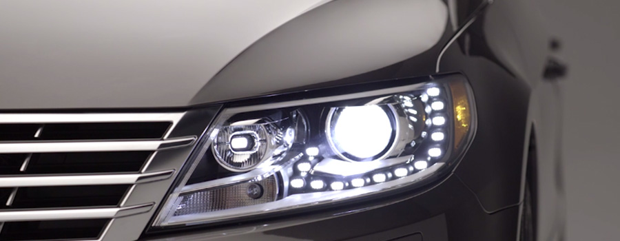 Bi-Xenon headlights with LED Daytime Running Lights.
