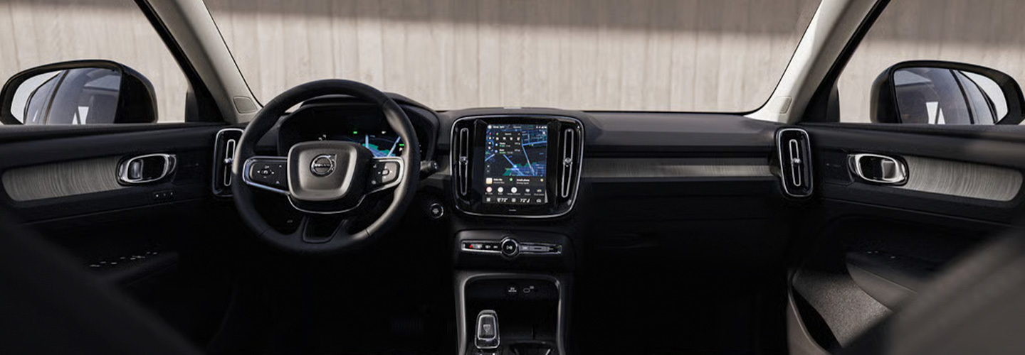 2026 Volvo EX40 displays header