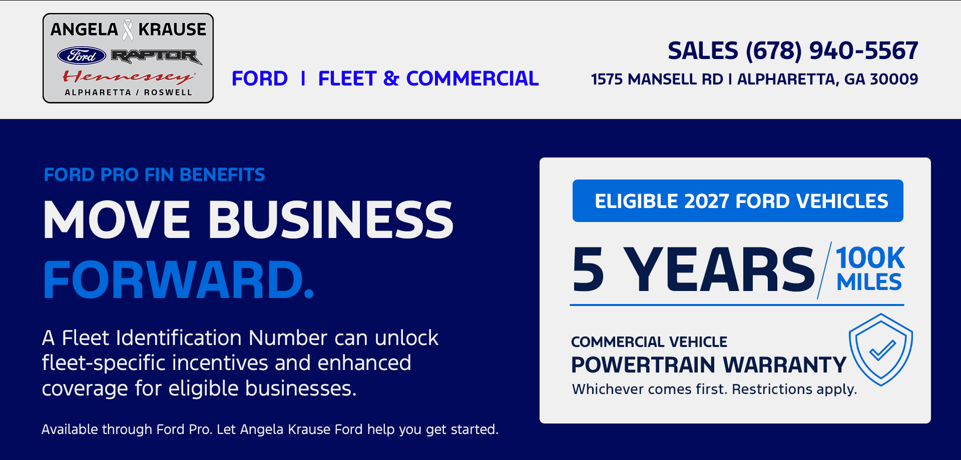 Ford Fleet Identification Number