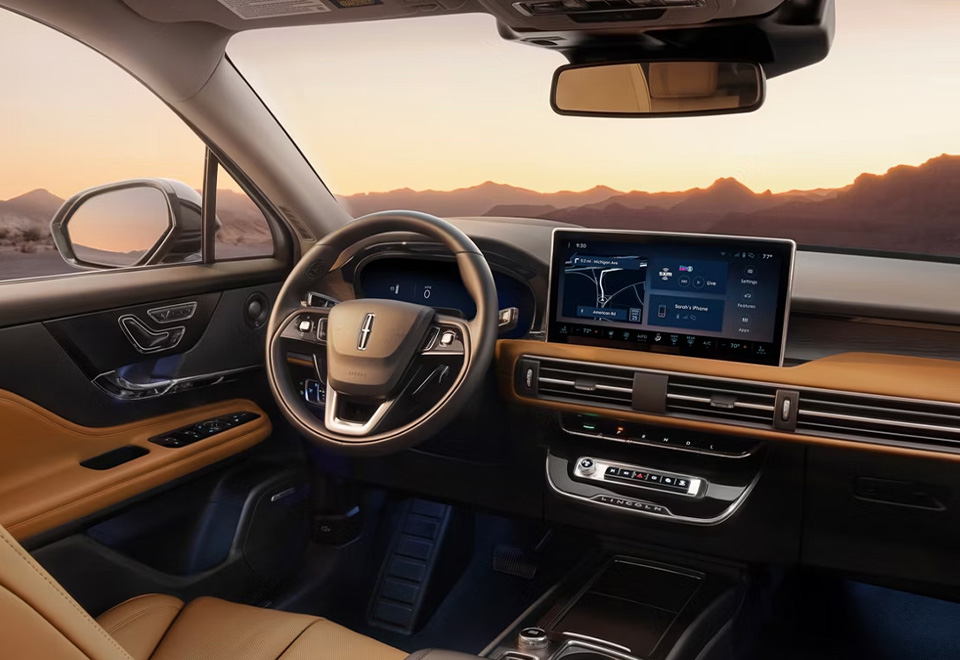 2027 Lincoln Corsair Hybrid Landing Page interior: