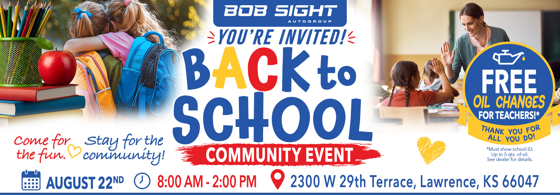 Back to School landing page - Header