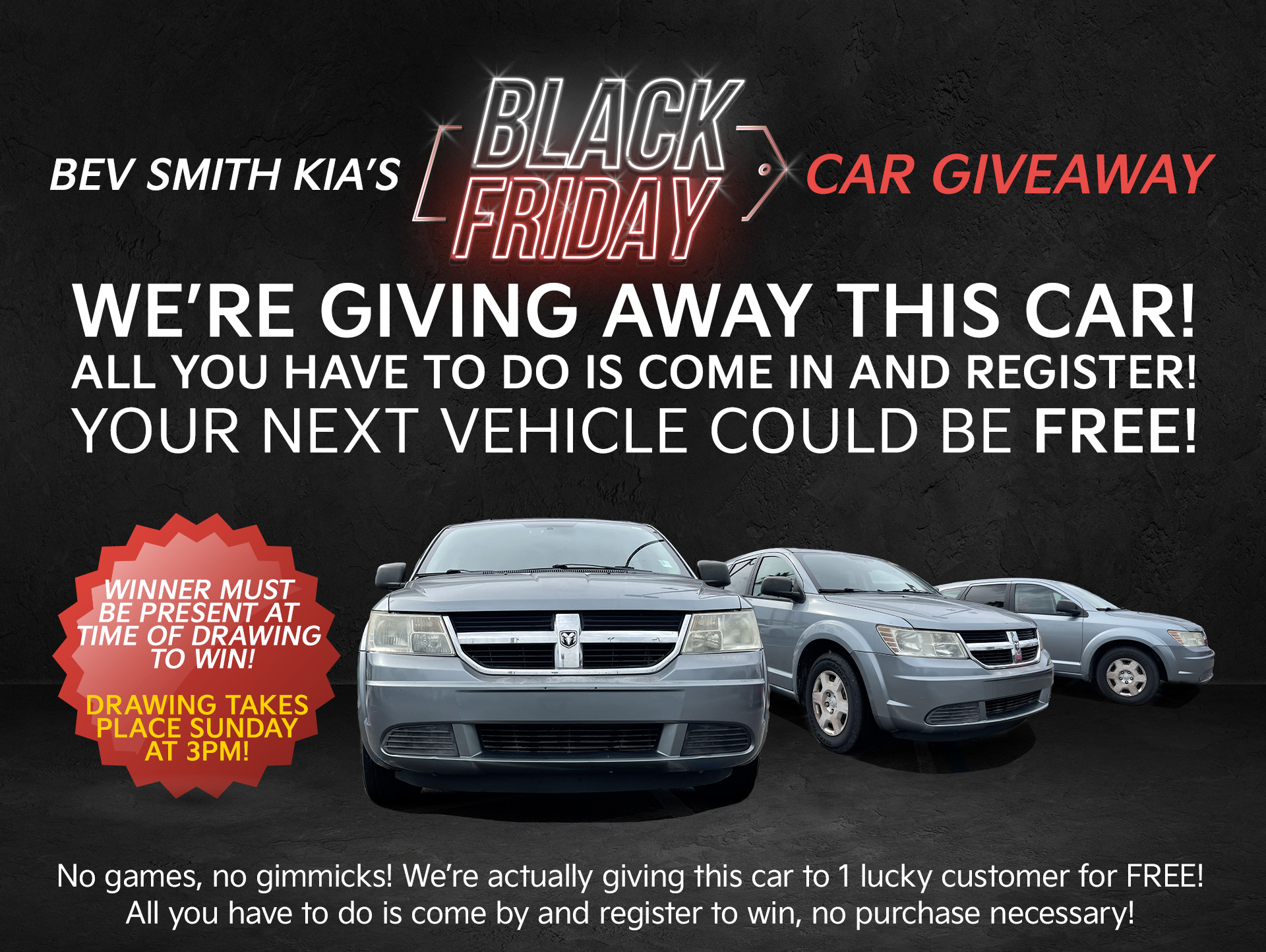 Black Friday Car Giveaway Landing Page