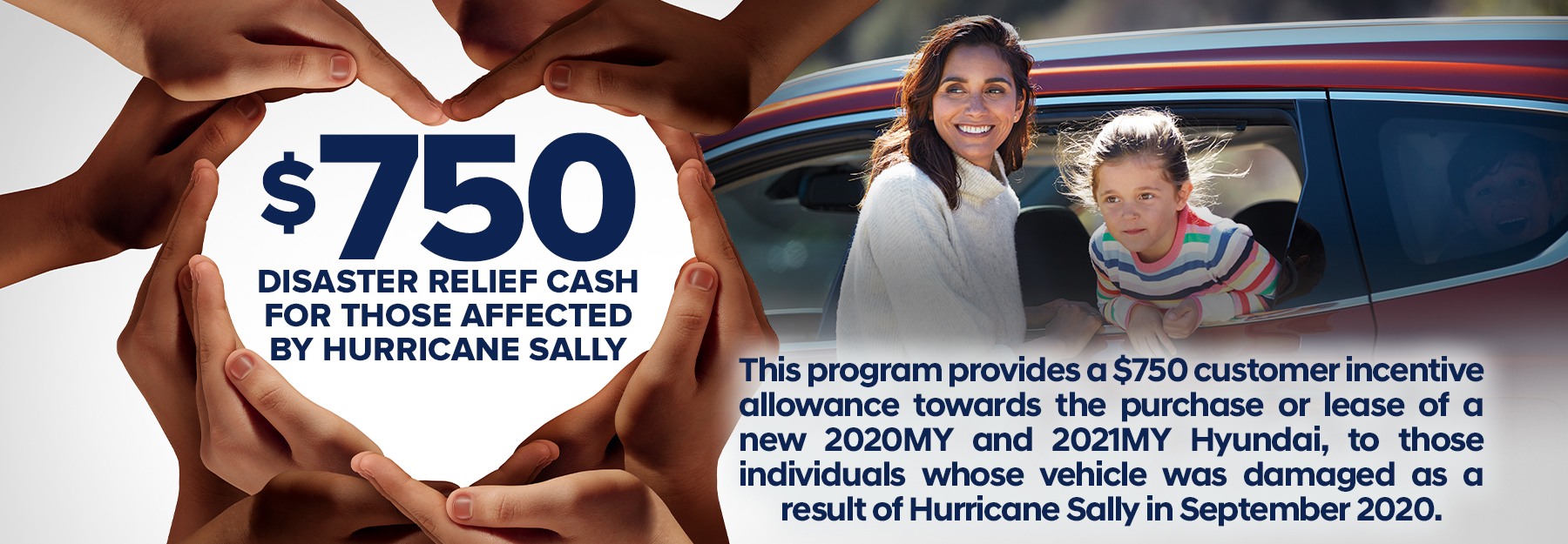Hyundai Hurricane Relief Header