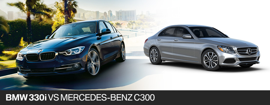 2017 BMW 330i Sedan vs. 2017 Mercedes-Benz C300 Sedan in Pembroke Pines, FL