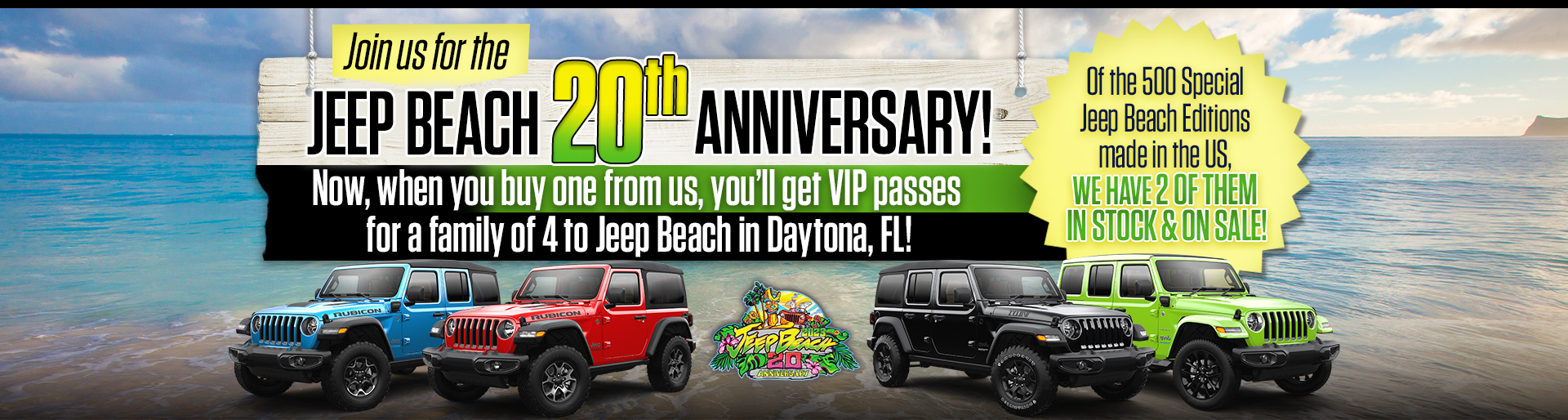 Jeep Beach 20th Anniversary Plaza Chrysler Dodge Jeep Ram
