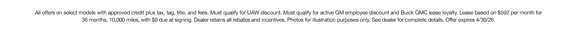 envision Landing Page - Disclaimer