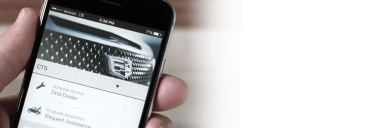 cadillac connected vehicle services header