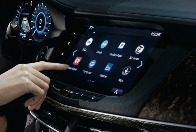 cadillac connected vehicle services IN-VEHICLE APPS