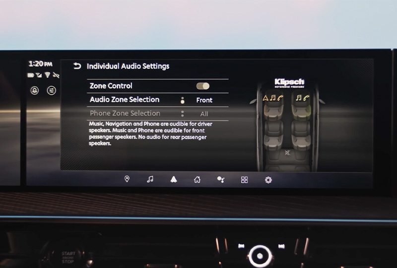 2026 Infiniti QX80 Interior  - Audio Partnership