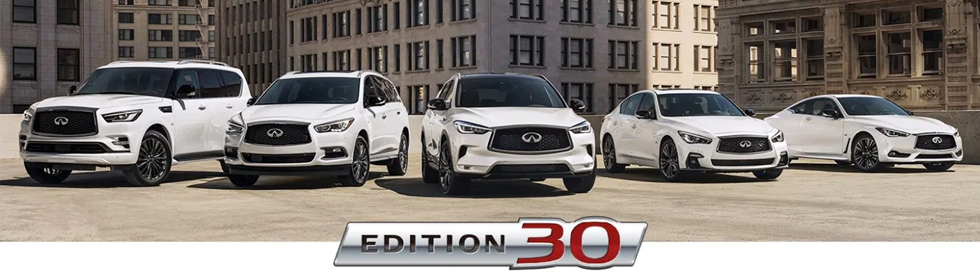 INFINITI The Edition 30 Lineup header
