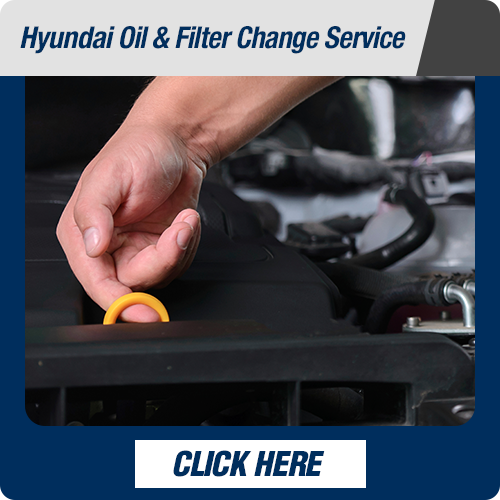 Hyundai service department oilfilter