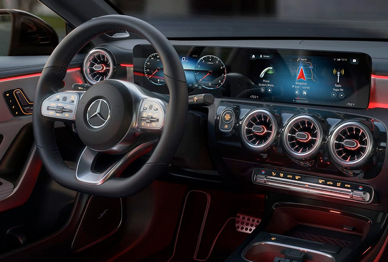 2021 Mercedes Benz CLA-coupe technology