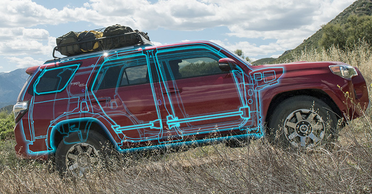 2017 Toyota 4Runner Blind Spot Monitor