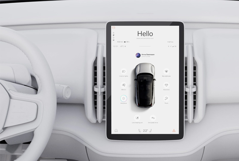 2026 Volvo EX30 Tech 12.3-inch center display