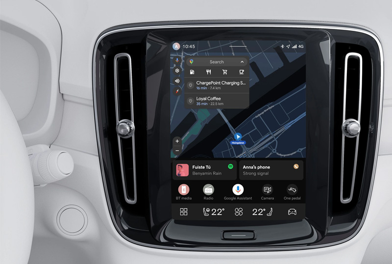 2026 Volvo EX40 Tech 9-inch center display
